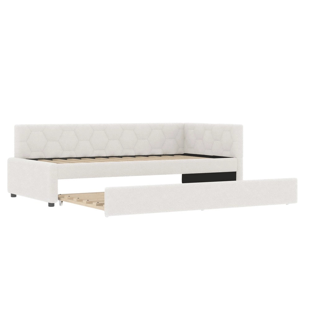 Letto Singolo con Divano e Rete a Doghe ¨C MINIMAL ¨C Bianco 90x200 cm