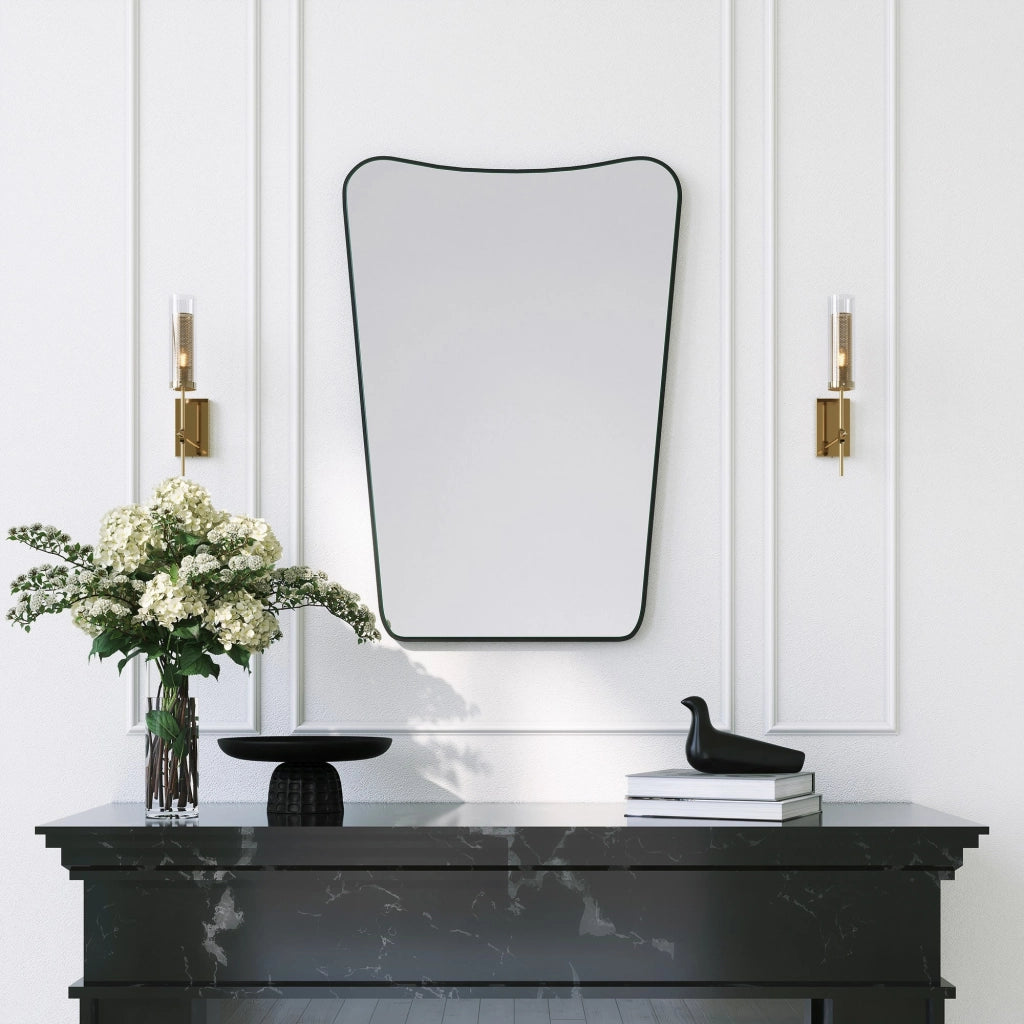 Pascelupo, Specchio Forma Rettangolare, 50x70h cm Nero
