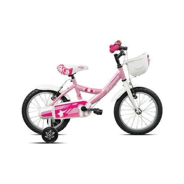 Bicicletta legnano 26l671 fantasy con rotelle rosa