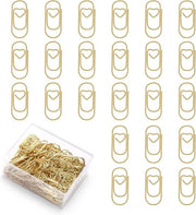 Paperclip metallico a forma di cuore - 130 pezzi