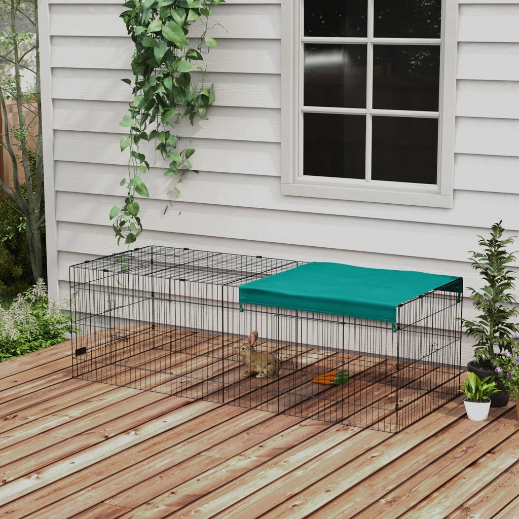 Recinto modulabile per animali ¨C zephmum ¨C verde 220x85x70 cm