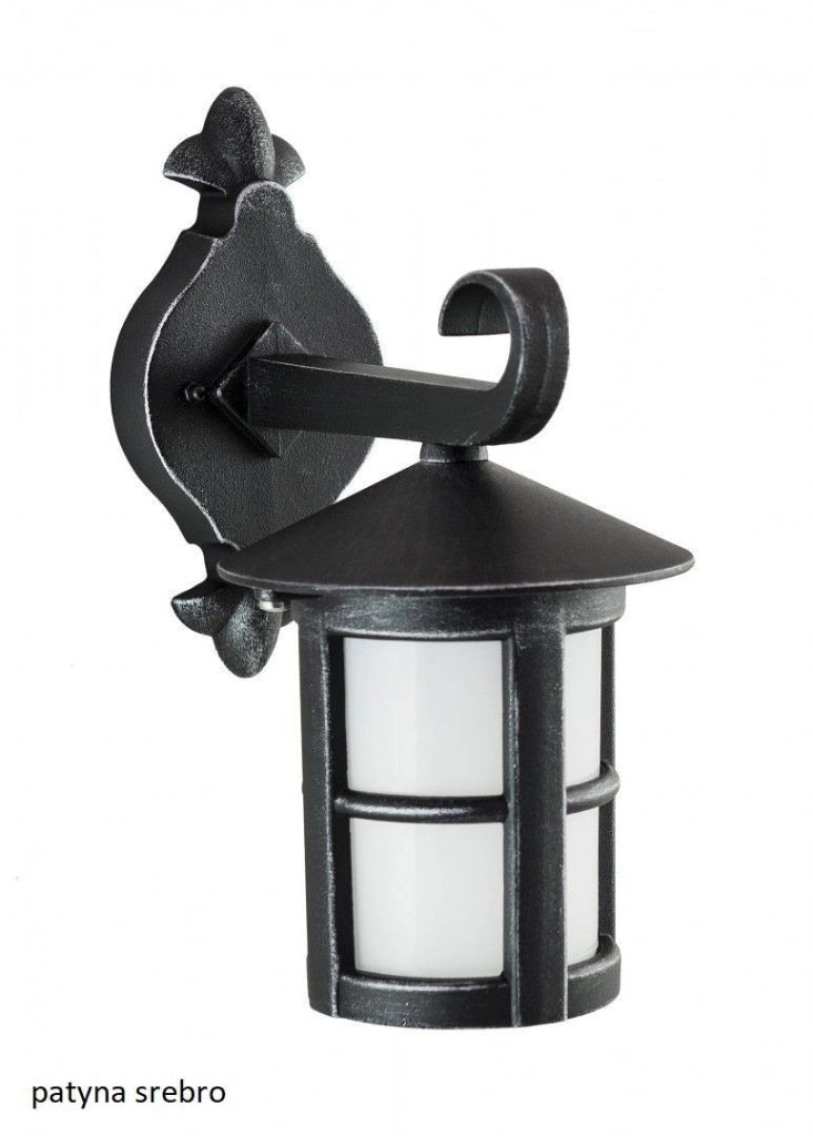 Applique esterna down E27 nera IP43 SU-MA Cordoba K3012