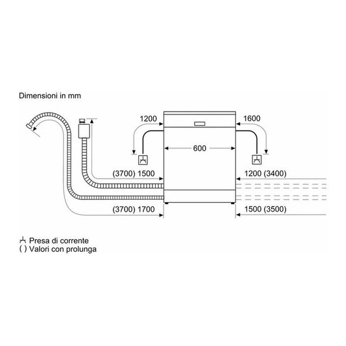 Bosch Serie 6 SMS6ZCI10E Lavastoviglie da libera installazione 60 cm Acciaio Classe B
