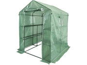Serra per pomodori da giardino "Lys" con ripiani - 2,04 m² - 130 g - Verde