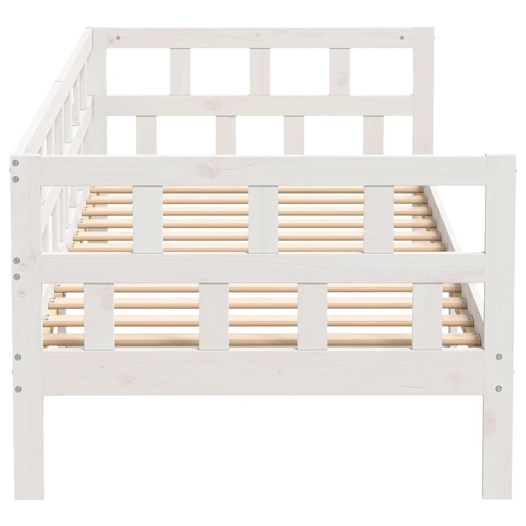 Dormeuse Bianca in Legno Massello di Pino 80x200 cm