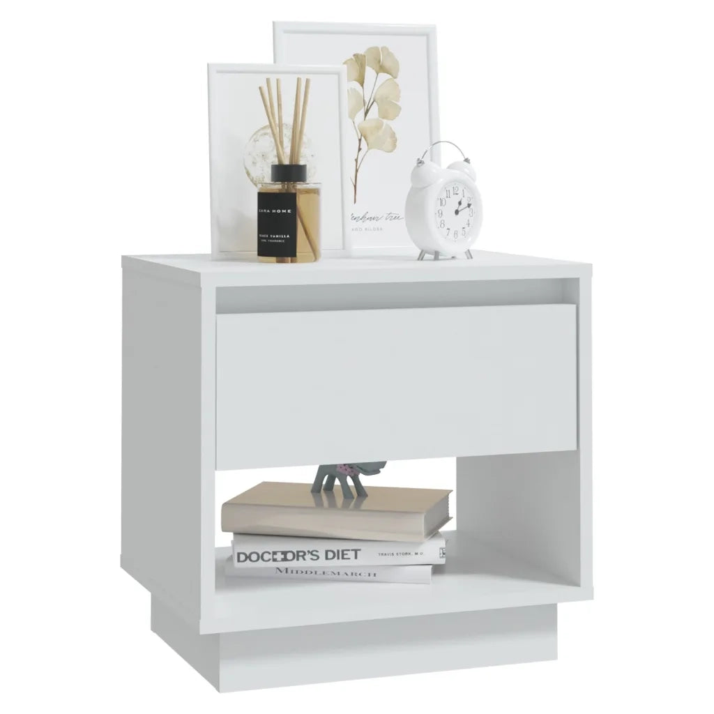 Comodini 2 pz Bianchi 45x34x44 cm in Truciolato 809513