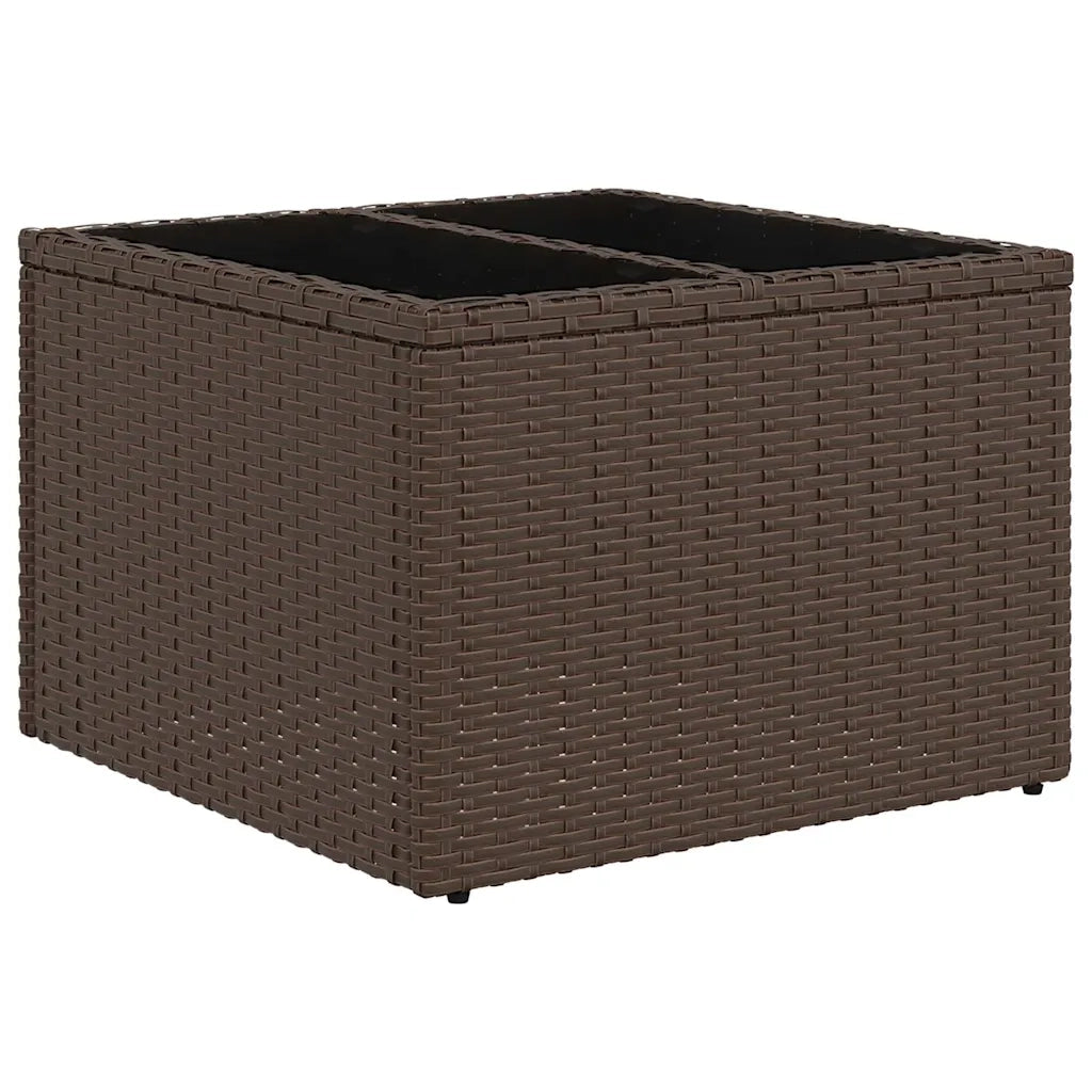 Set Divani da Giardino 7 pz con Cuscini Marrone in Polyrattan 3325400