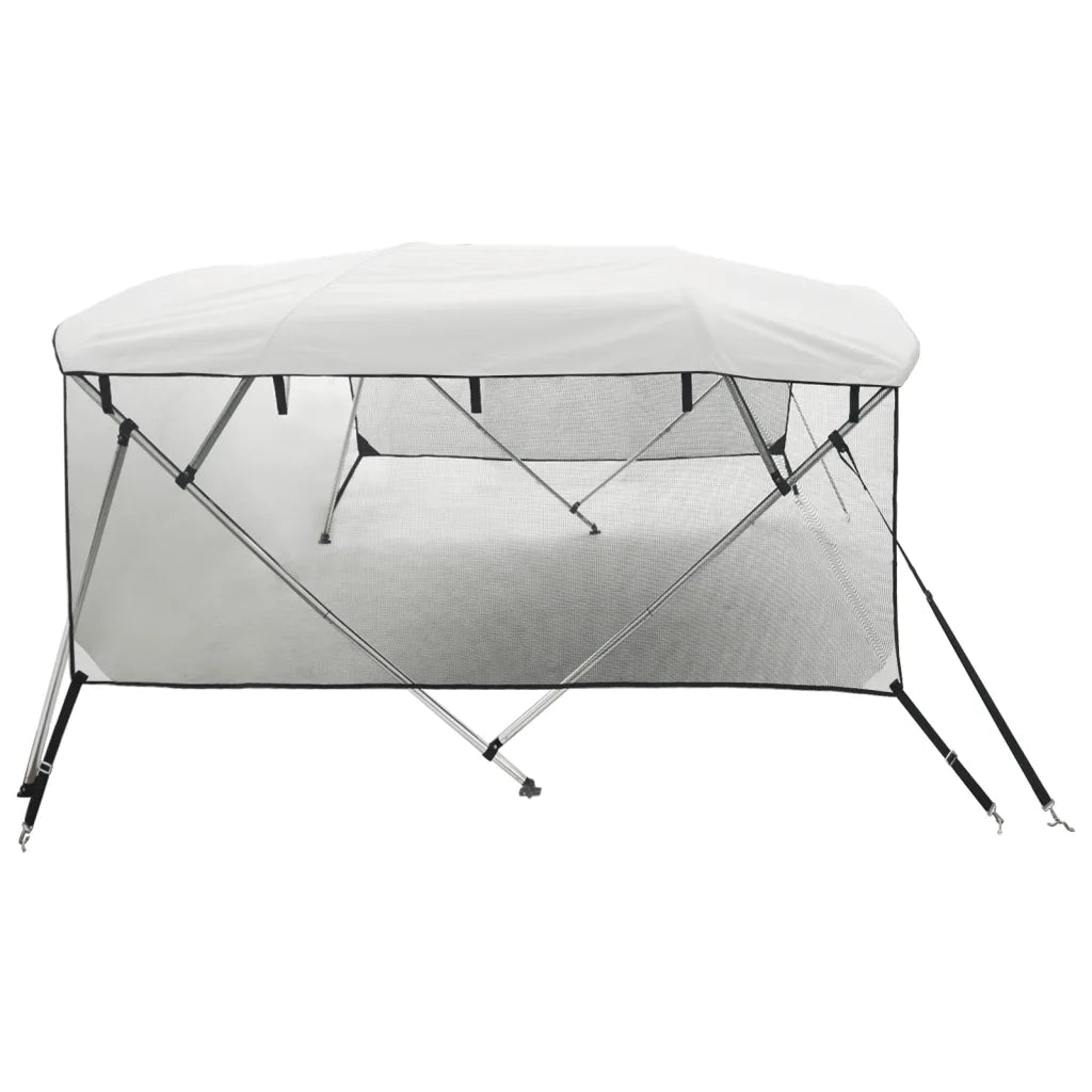 Bimini di Prua Pareti Laterali Rete 4 Archi 243x(185-198)x137cm CFW5637271