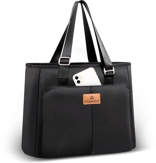Borsa portatile per donne, isolata, anti-perdita, 12L, nera