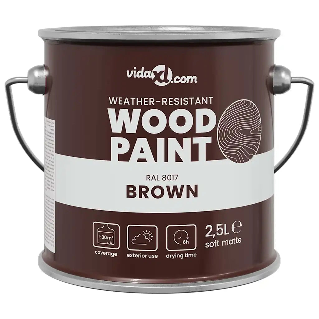 Vernice per legno Marrone 2,5 L Stampa da parete 4008540