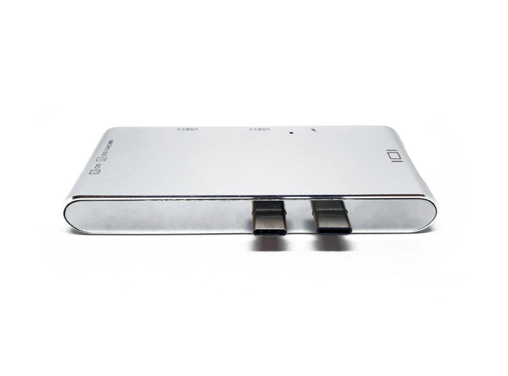 Hub USB-C 7 in 2 per MacBook Pro e Air 4K HDMI USB 3.0 Lettore Schede SD MicroSD Alluminio