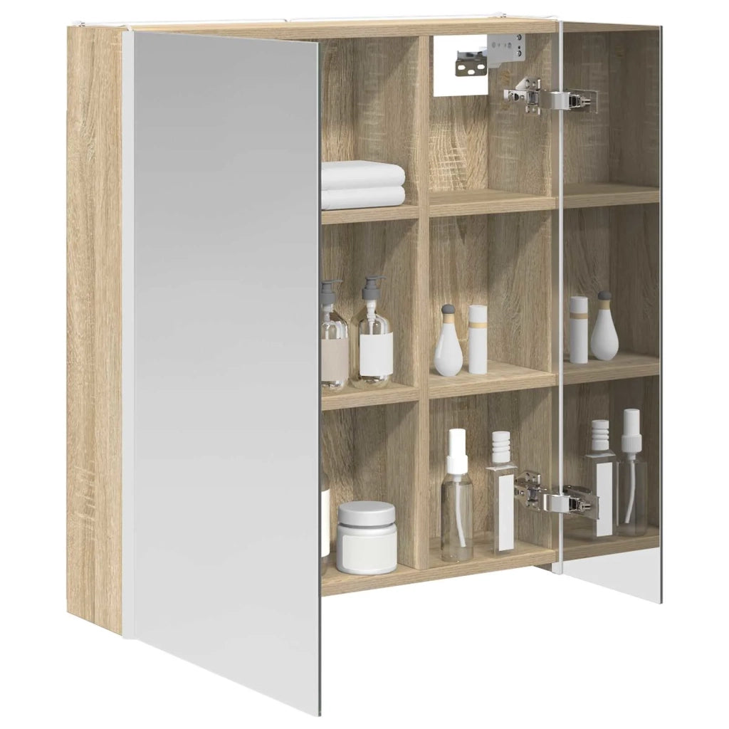 Mobiletto per specchio da bagno Rovere Sonoma 889241