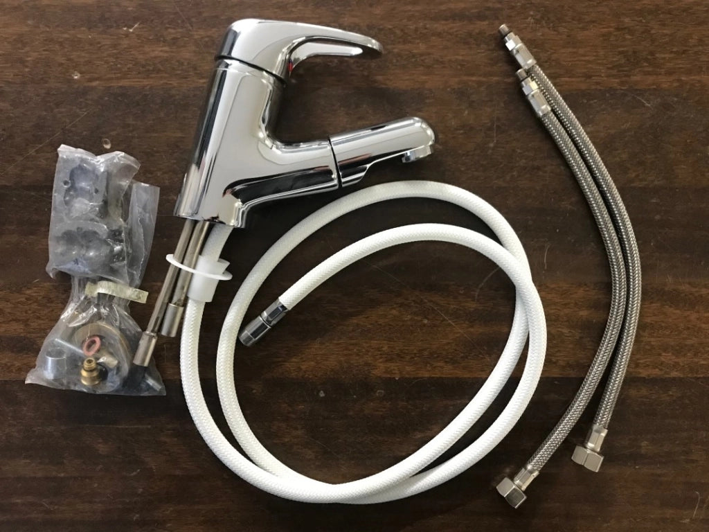 Rubinetto Miscelatore Monocomando Bordo Lavabo Ottone Cromo - Bocchi