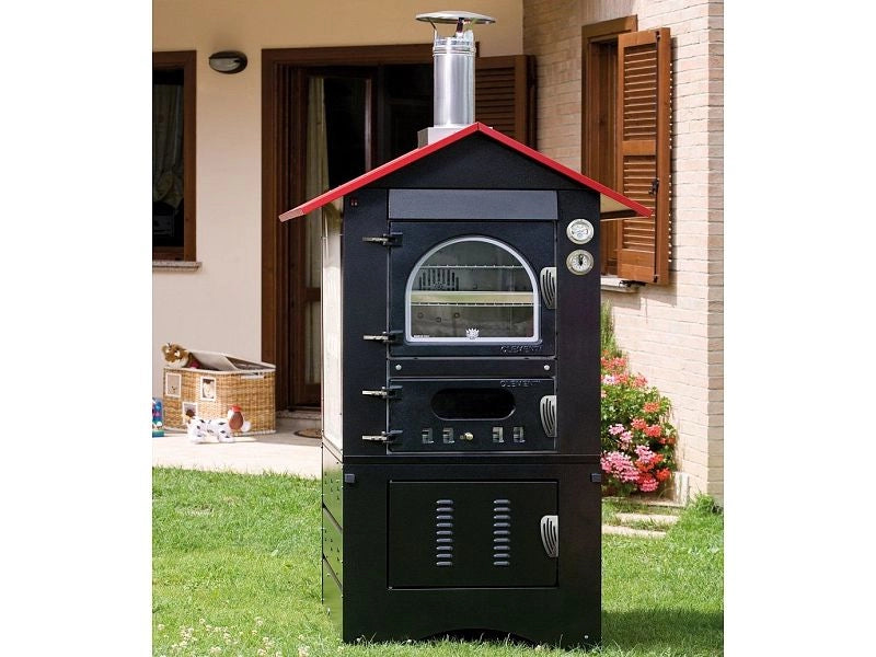 Forno a legna a fuoco indiretto da esterno Clementi Smart - 45x80
