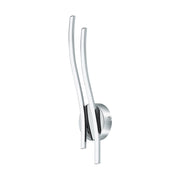 Applique Moderna Valmora Alluminio Cromo Luce Led Integrato 9W