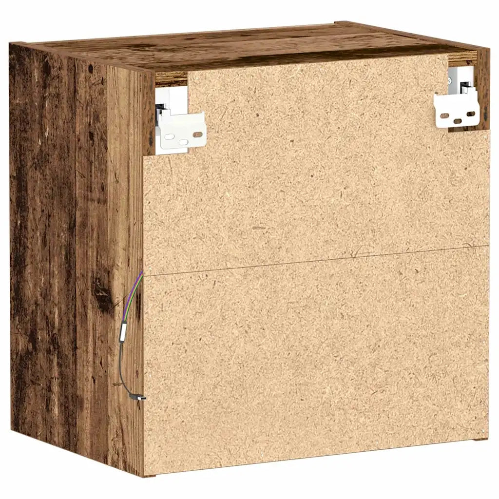 Mensola galleggiante con luce LED Marrone 40 x 28,5 x 40 cm 863090