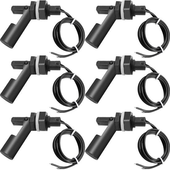 Set di Interruttore Galleggiante da 6 - Sensore di Livello Acqua per Acquari - Idroponica - Affidabile - Livello Acqua - Portatile - Adatto per Acquari...