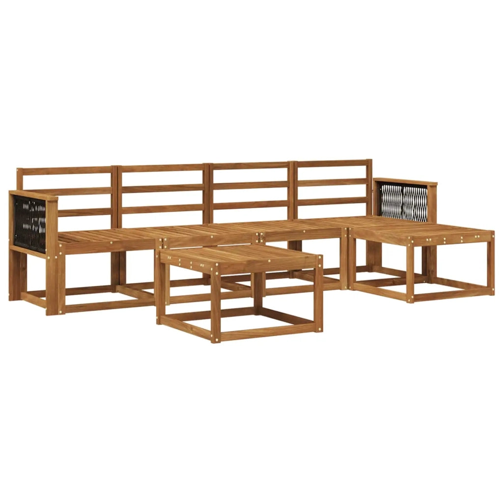 Set di divani da esterno 6 pcs Naturale