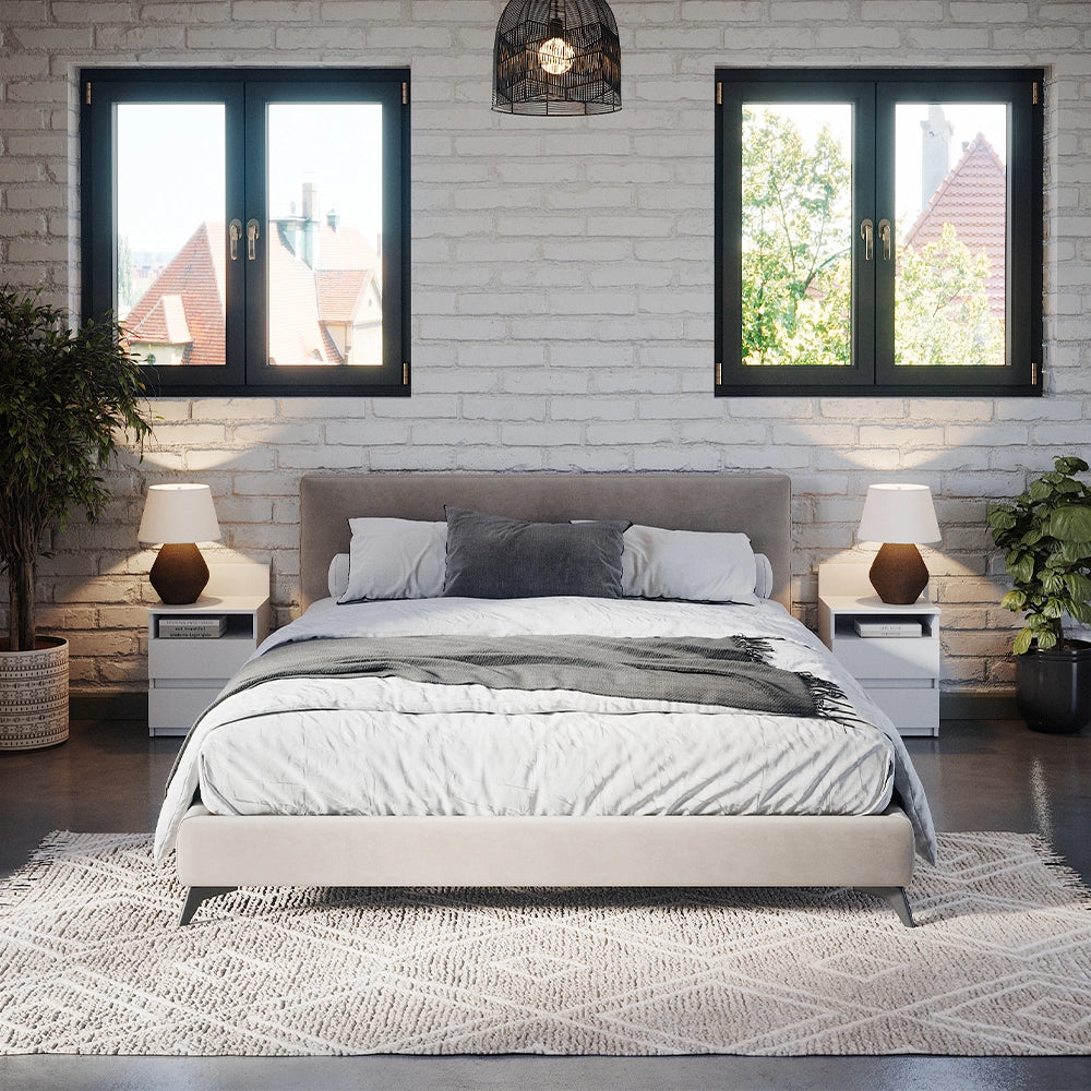 Vicco Comodino camera da letto Bianco 32.3 x 59.1 cm