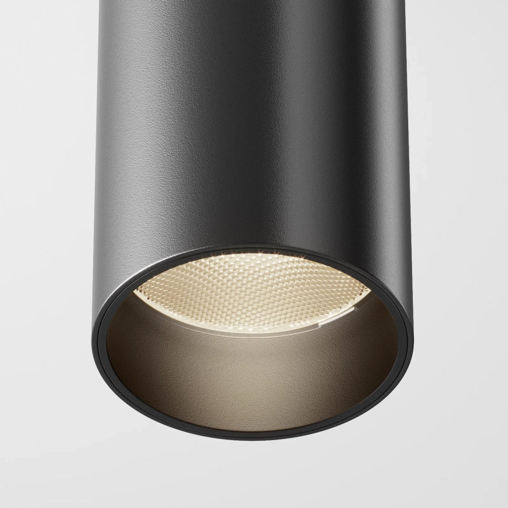 Maytoni Lampada da soffitto moderna FOCUS LED 1 luce LED integrato nero metallo