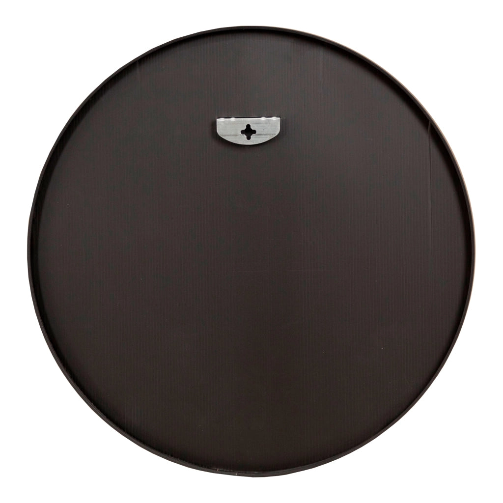 Specchio da Parete Ordona Rotondo Ø 60 cm Nero [en.casa]