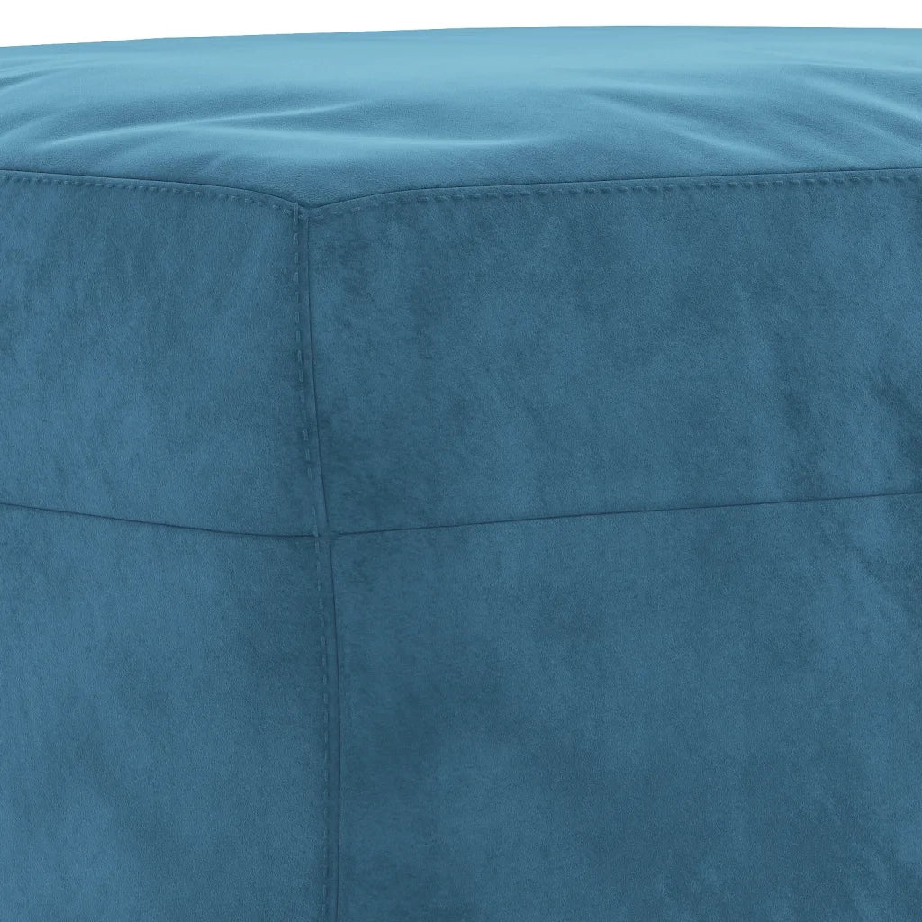 Set di Divani 3 pz con Cuscini Blu in Velluto 3202249