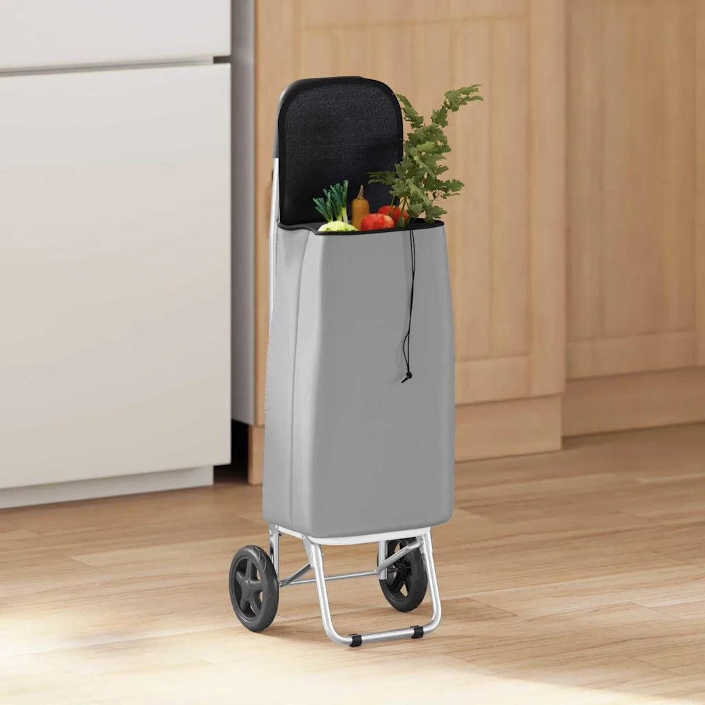 Carrello della spesa Grigio 35 x 28 x 92 cm Tessuto Oxford CFW6880942