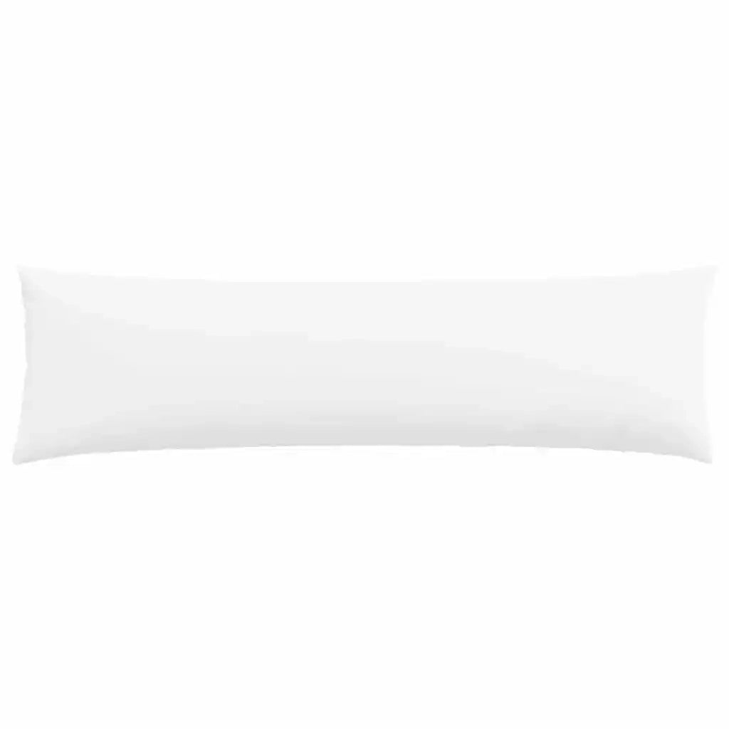 Cuscini da Divano 2 pz | Cuscini per sedie Bianco 145 x 40 cm Tessuto