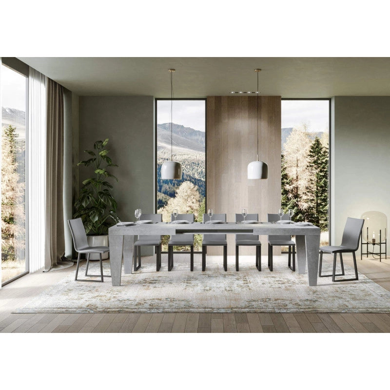 Tavolo allungabile 200/460x90 cm Spimbo - Cemento