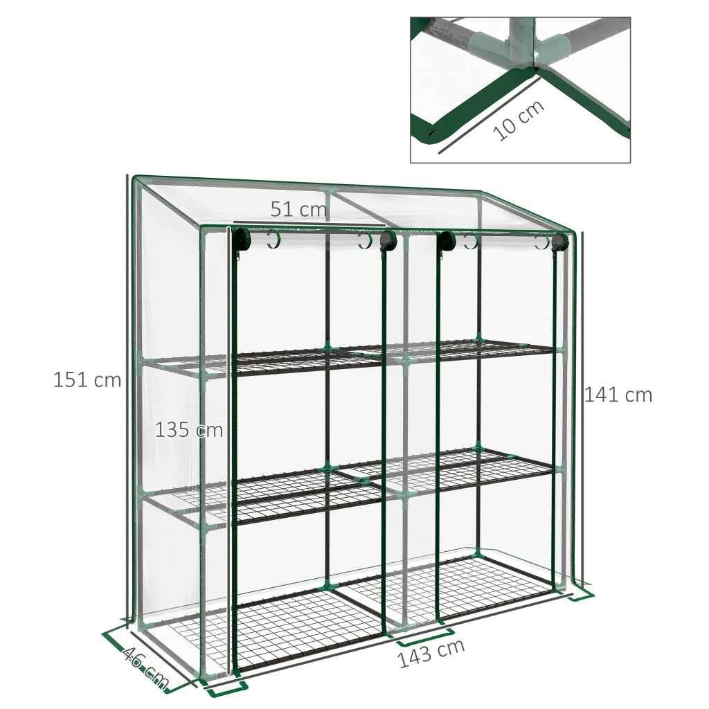 Serra da giardino 3 livelli ¨C Minimal ¨C 143x46x141/151 cm