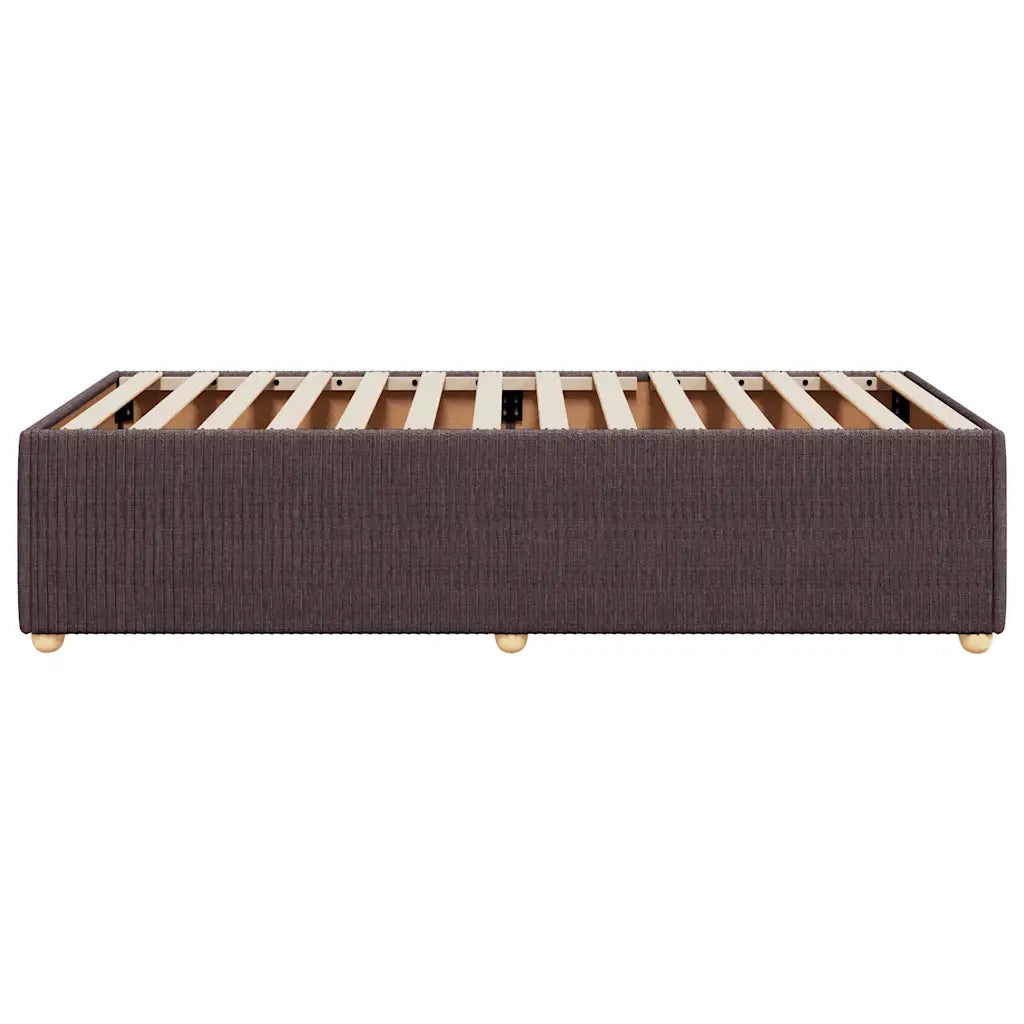 Giroletto senza Materasso Marrone Scuro 90x190 cm Tessuto 3284903