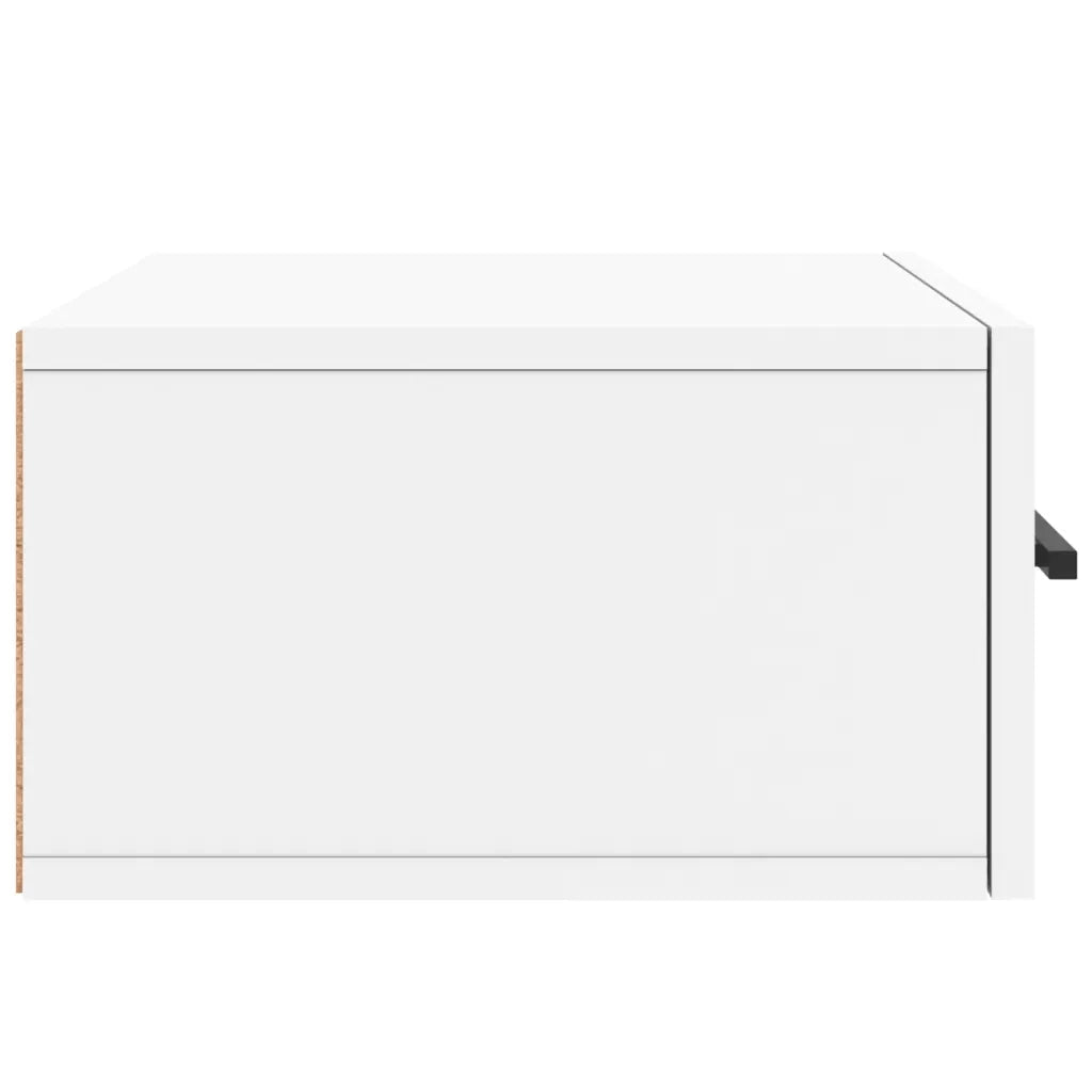 Comodino | Armadio da Notte | Mobiletto da notte a Muro Bianco 35x35x20 cm