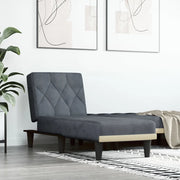 Chaise Longue in Velluto Grigio Scuro 352861
