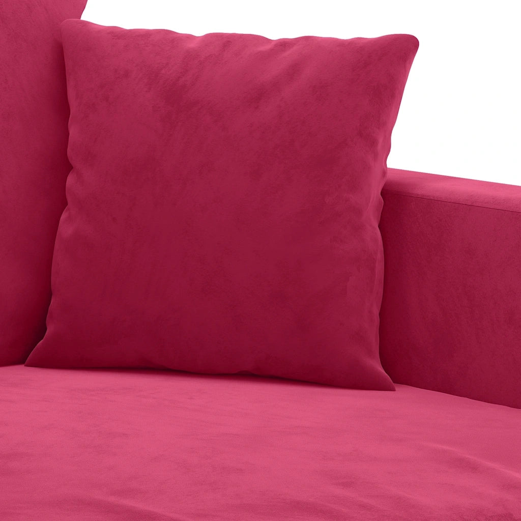 Divano a 2 Posti-Sofa 2 Posti Rosso Vino 140 cm in Velluto 164019