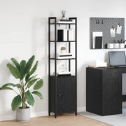 Armadio per Libri Rovere Nero 40 x 24 x 161 cm 883850