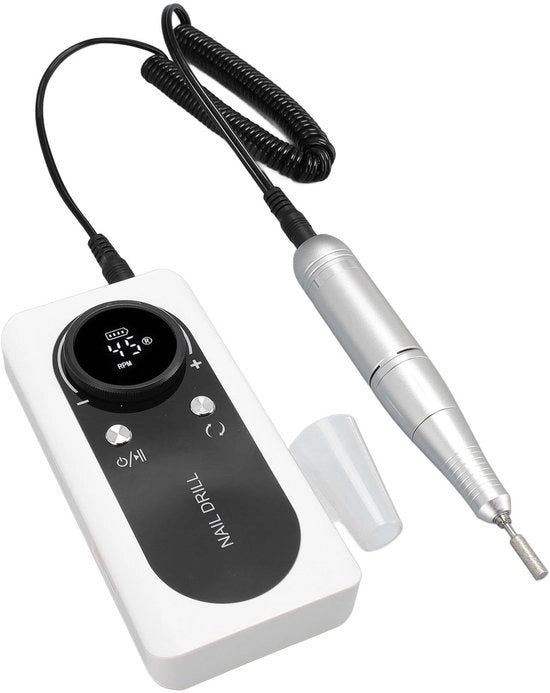 Elettroca - Macchina a Batteria per Forare unghie - Professsionale - Ricaricabile via USB - Ideale per unghie in Gel e Acrilato - Manicure e Pedicure