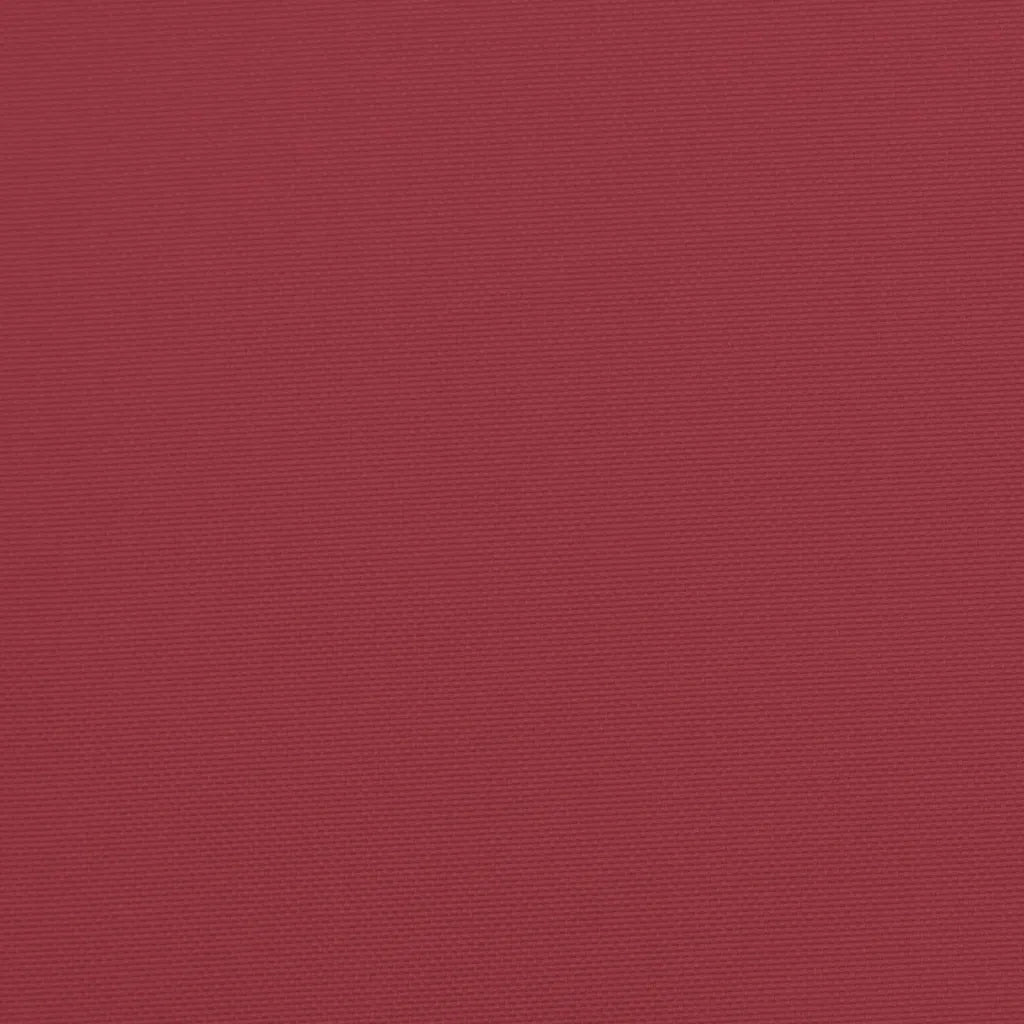 Cuscini per Pallet 3 pz Rosso Vino in Tessuto 360865