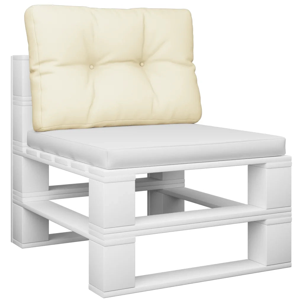 Cuscino per Pallet Crema 50x40x12 cm in Tessuto 360537