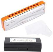 Harmonica a 10 Bocchi in Mi Maggiore 20 Tasti per Principianti e Professionisti
