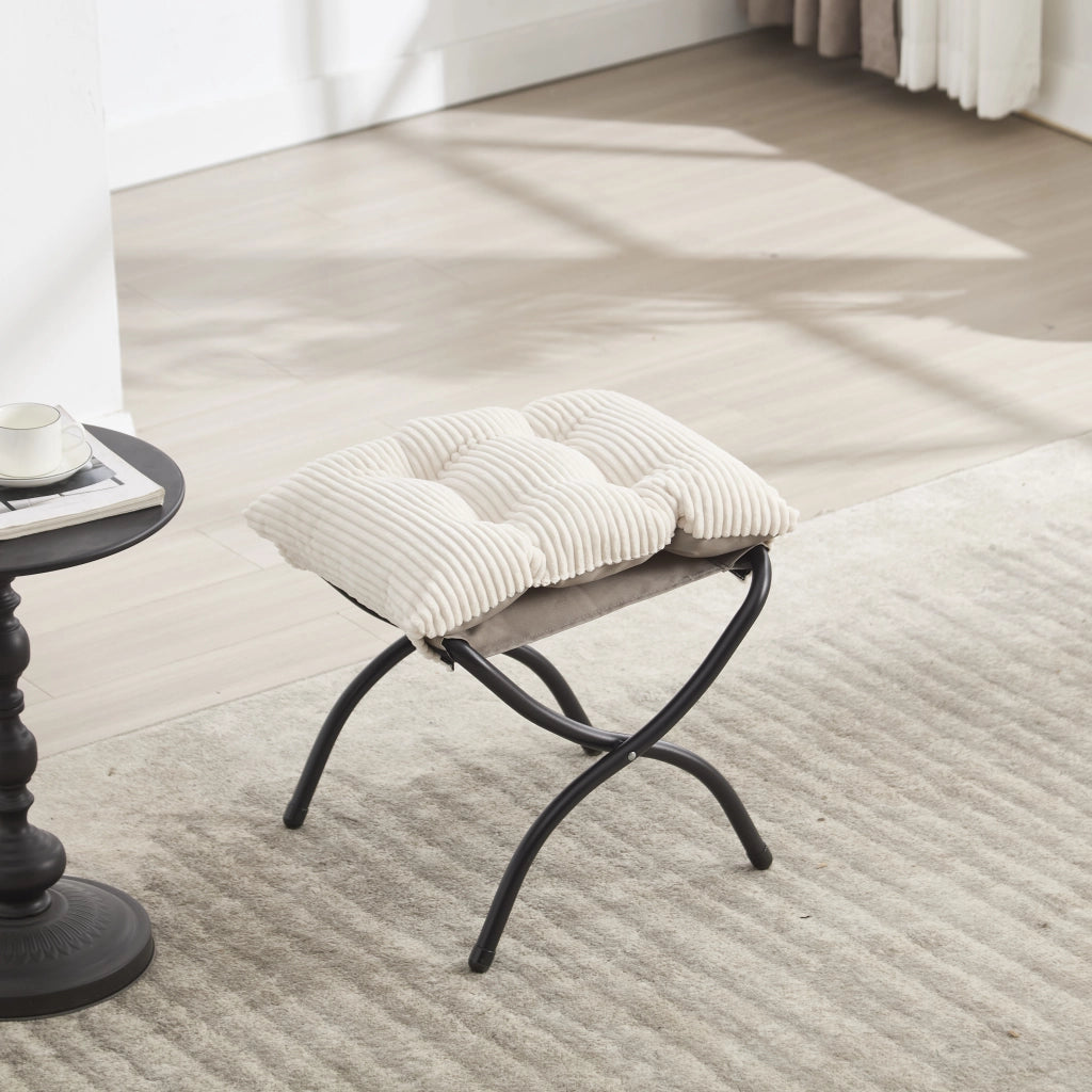 Poltrona Relax con Poggiapiedi e Braccioli ¨C Xylo ¨C Bianco, Imbottita