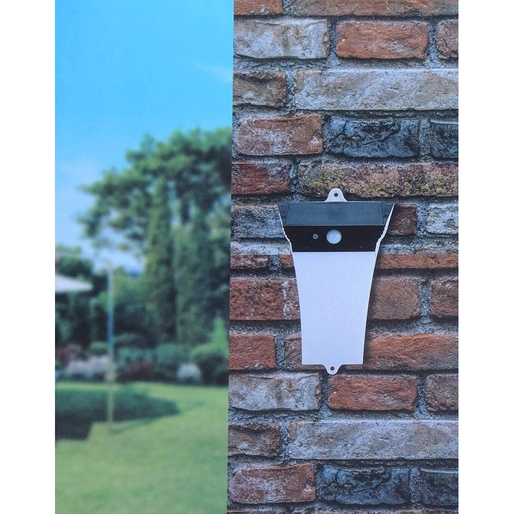 Trade Shop - Lampada Faro Luce Ricaricabile Faretto Esterno Energia Solare Sensore Movimento -