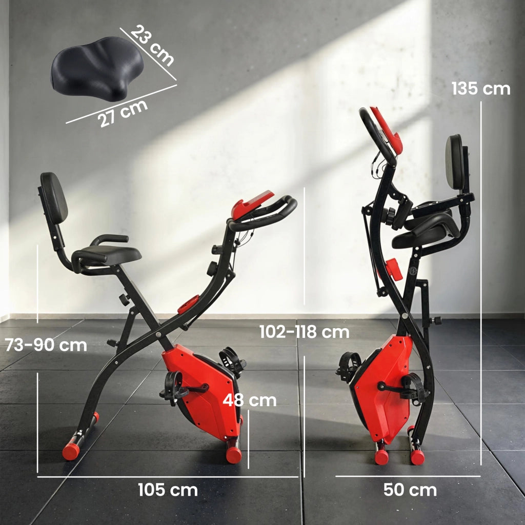 Cyclette Pieghevole 2 in 1 ¨C Minimal ¨C Rosso