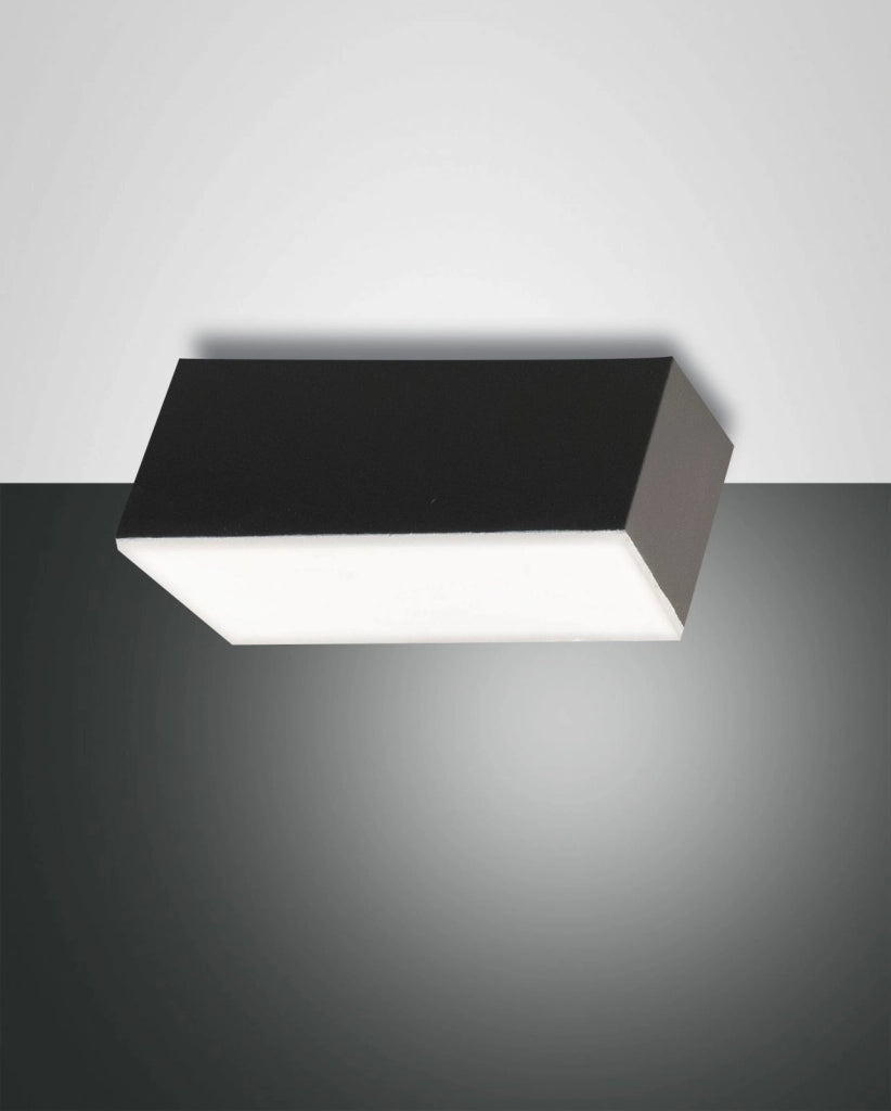 LUCAS APPLIQUE ANTRACITE PARETE/SOFFITTO A LED 12W 3000K 1040LM DIMMERABILE