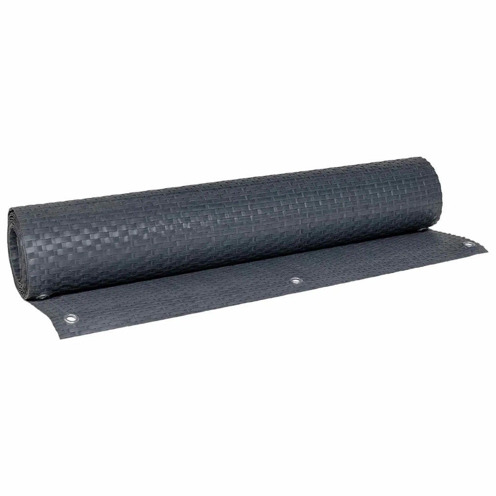 Paravento da Balcone | Schermo per Balcone con Occhielli Antracite