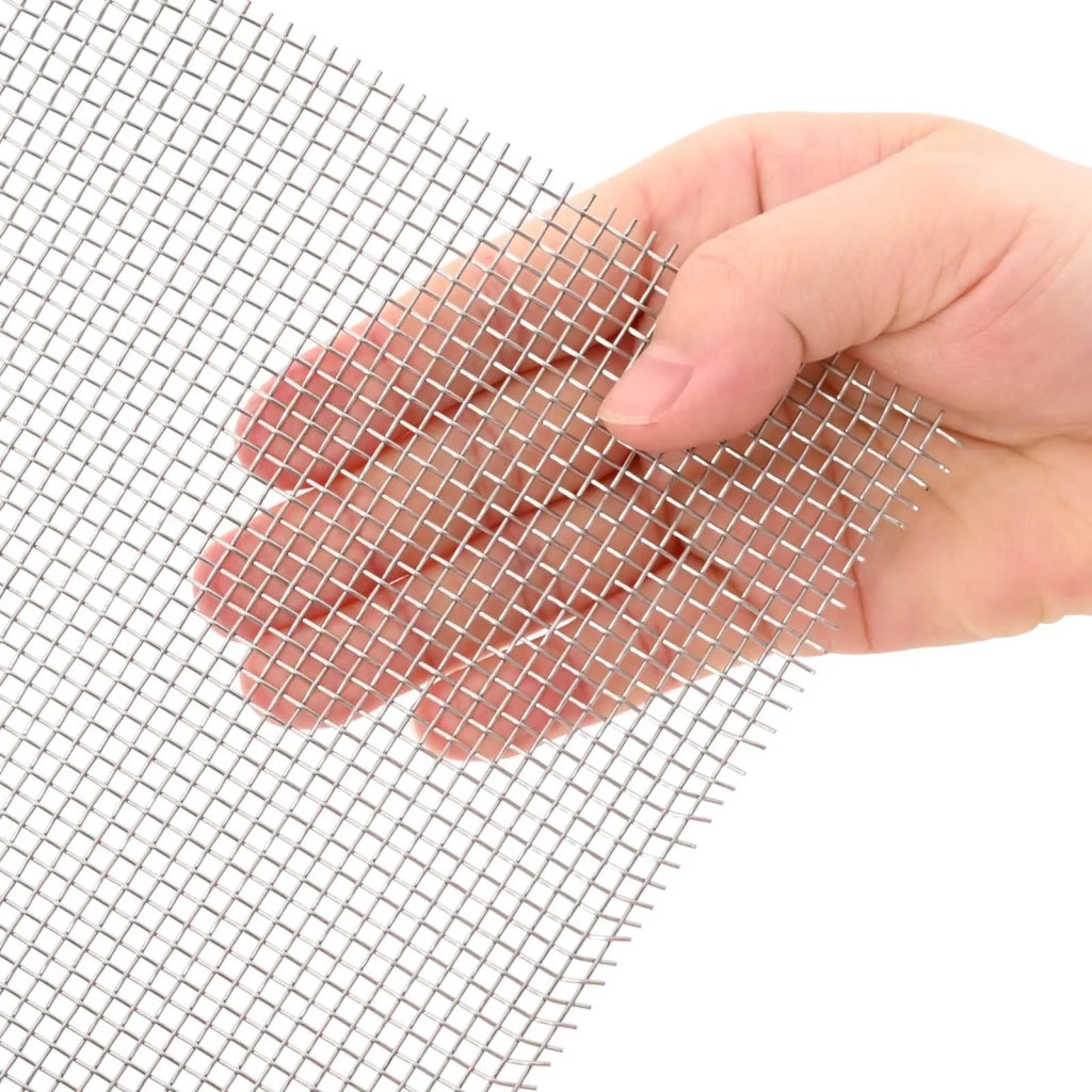 Rete per schermatura 40 x 1000 cm 8 Mesh Argento 42039667