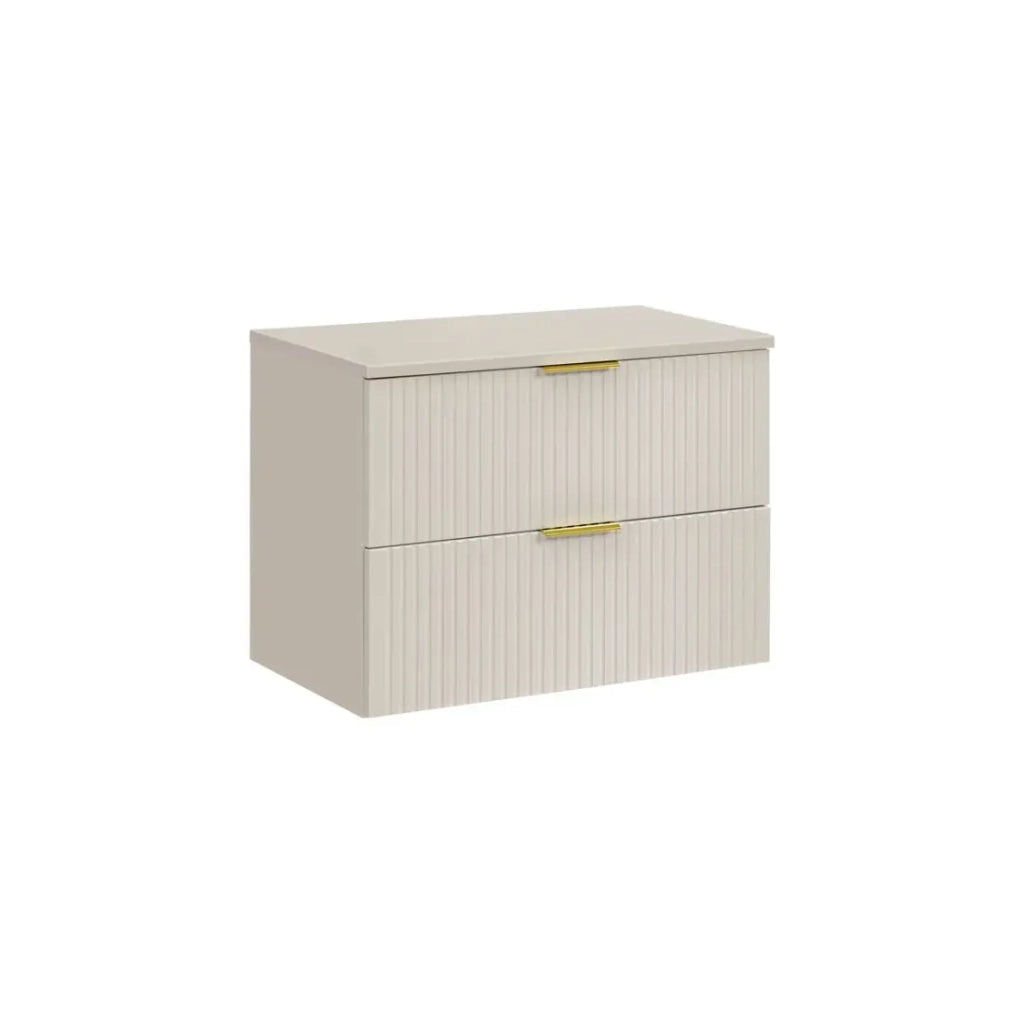 Set da bagno NOXERA 80 cm – Marrone Congo – piano per lavabo