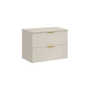 Set da bagno NOXERA 80 cm – Marrone Congo – piano per lavabo
