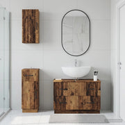 Set di armadietti da bagno in 3 pezzi HOORN Legno antico 3417799