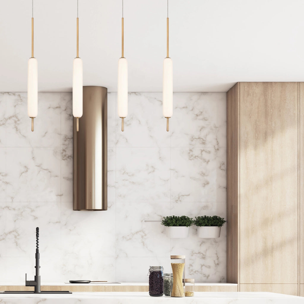 Lampada a sospensione LED 10W oro Cumberland Quintiesse