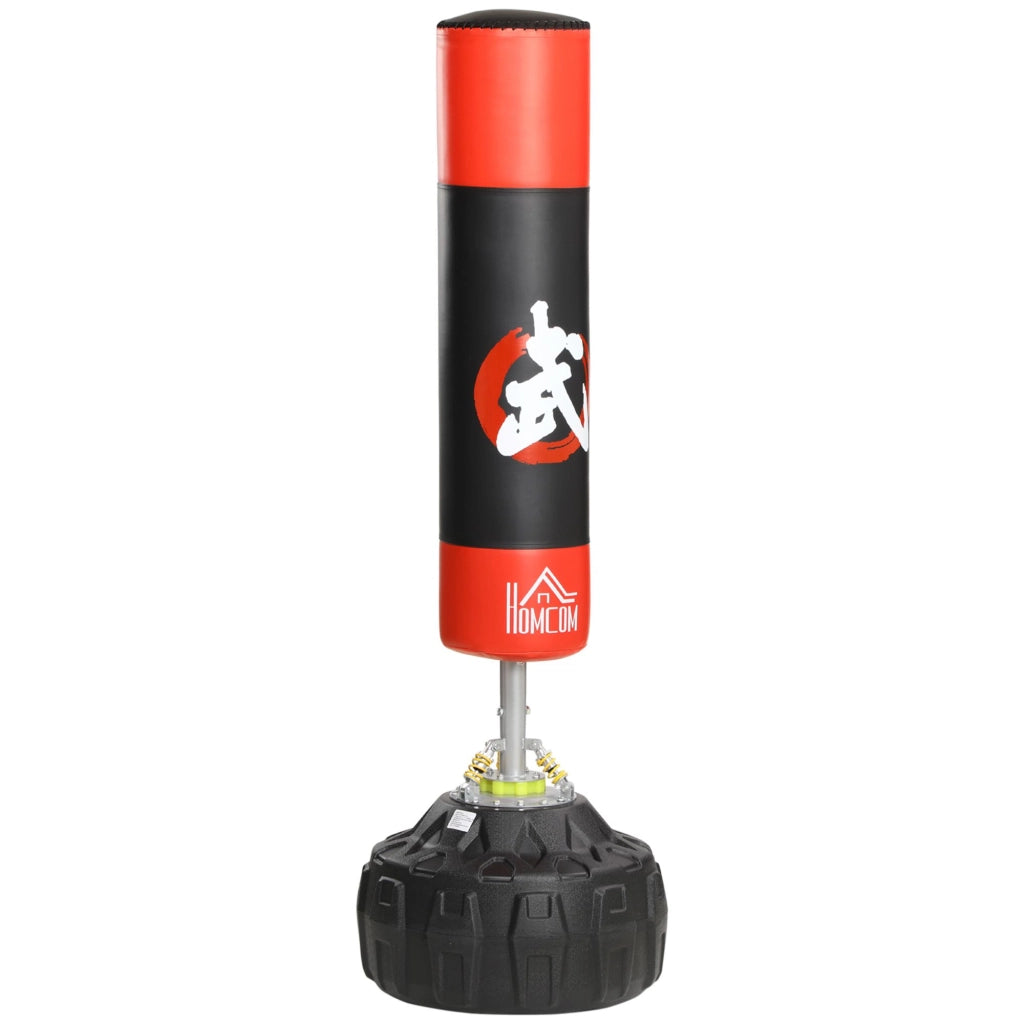 Sacco da Boxe da Terra 180 cm con Ventose ¨C Zephmum ¨C Nero e Rosso